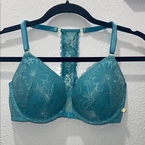 Victoria's Secret Teal/Blue Racerback Bra 34D